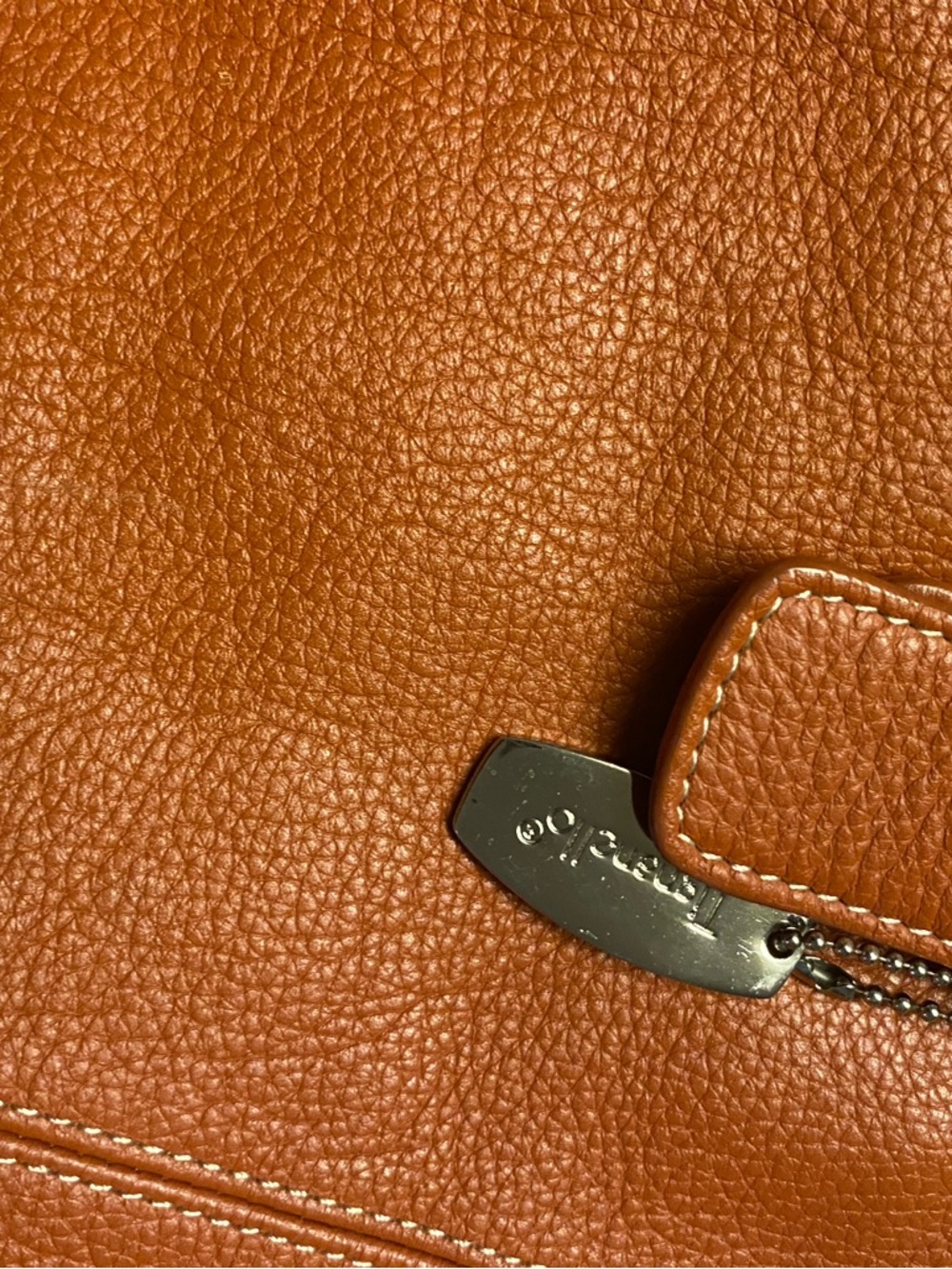 NEW set Tignanello  Brown Italian Leather Shoulder/Tote and matching wallet set. - Picture 3 of 13